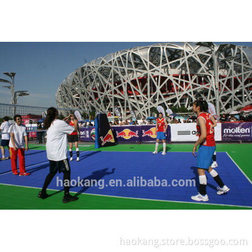 Outdoor volleyball Interlocking sports floor tile